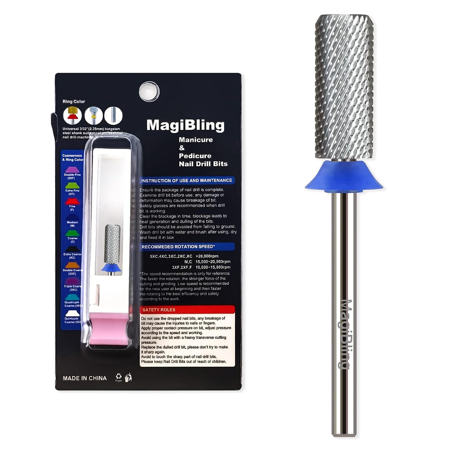 3/32 Small Barrel Nail Bit: Medium Tungsten Carbide