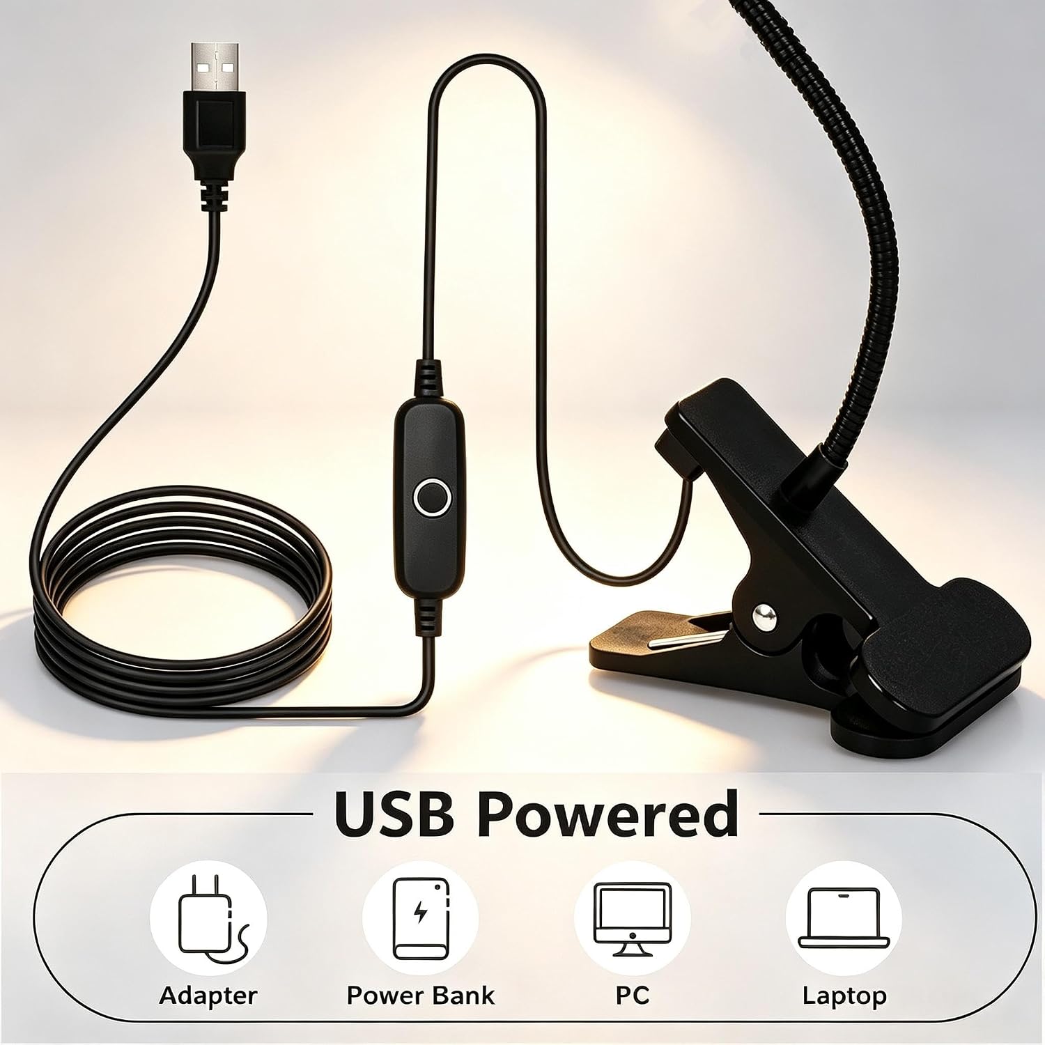 BIGBEAR USB clip-on UV nail lamp with gooseneck and clamp - 4