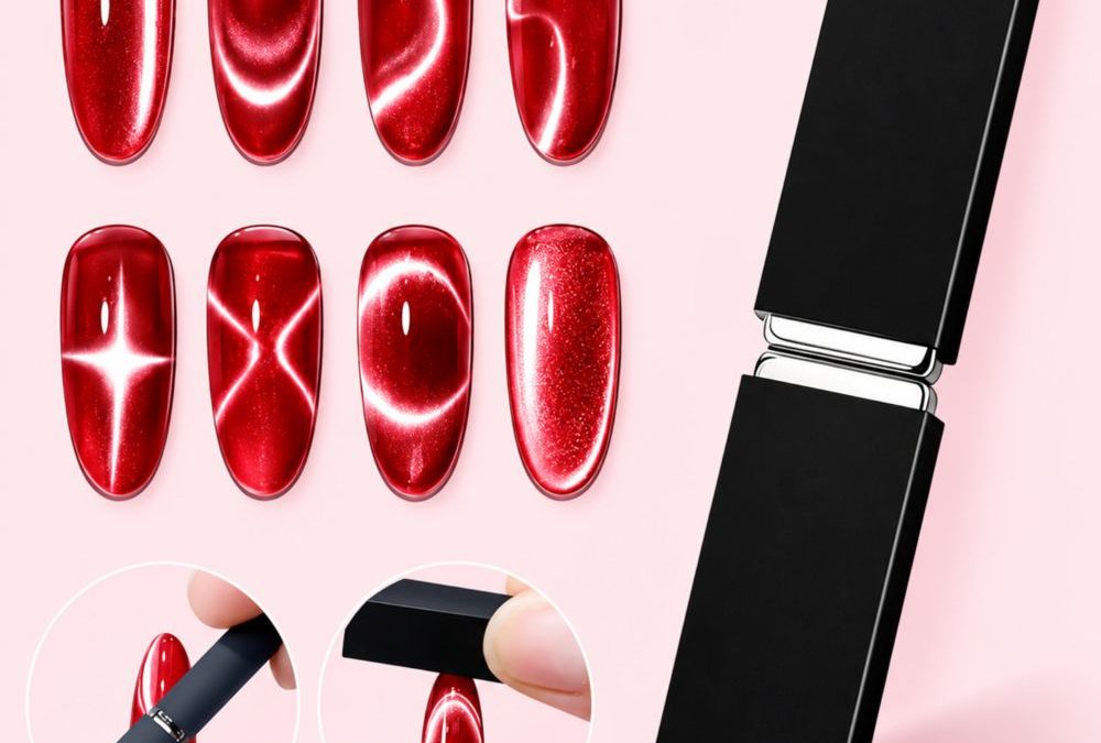Rectangular Cat Eye Magnet: Precise Stripes for Gel Art
