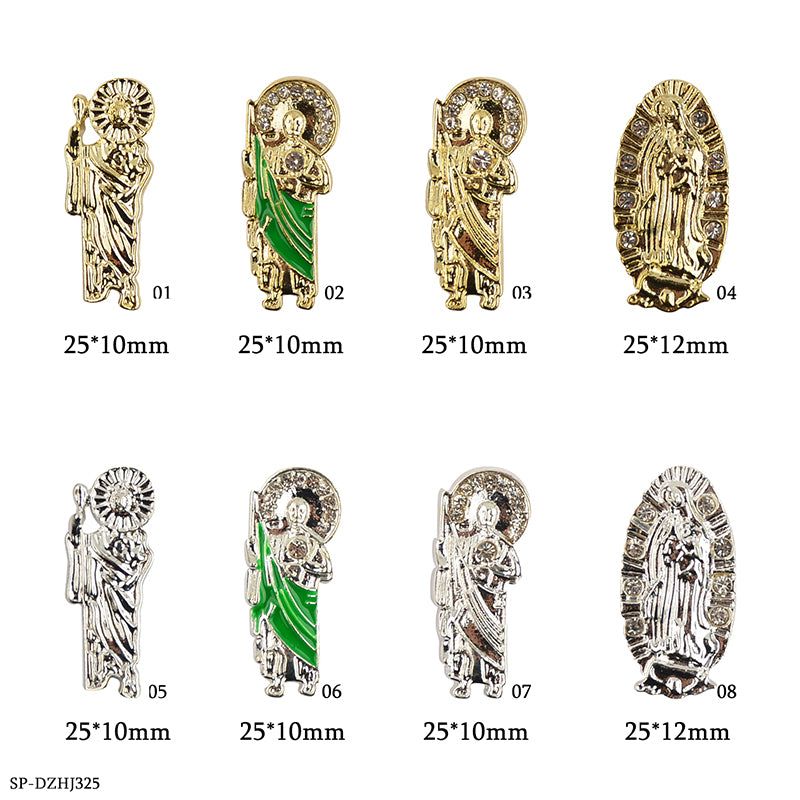 religious nail charms assortment - 3