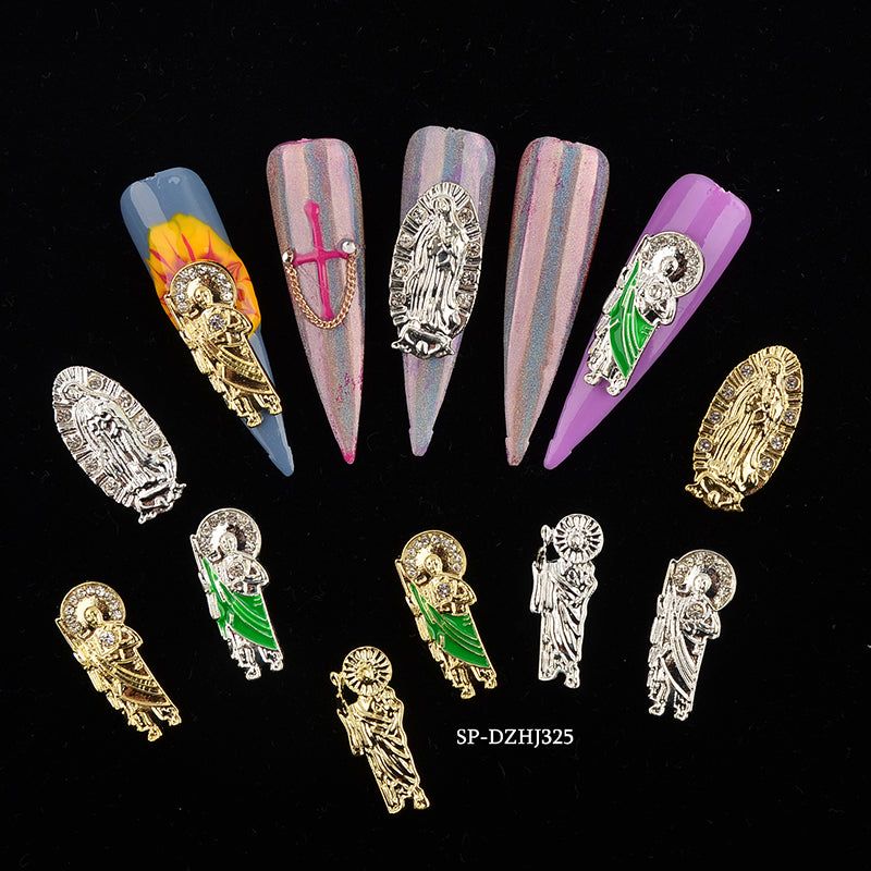 religious nail charms assortment - 4