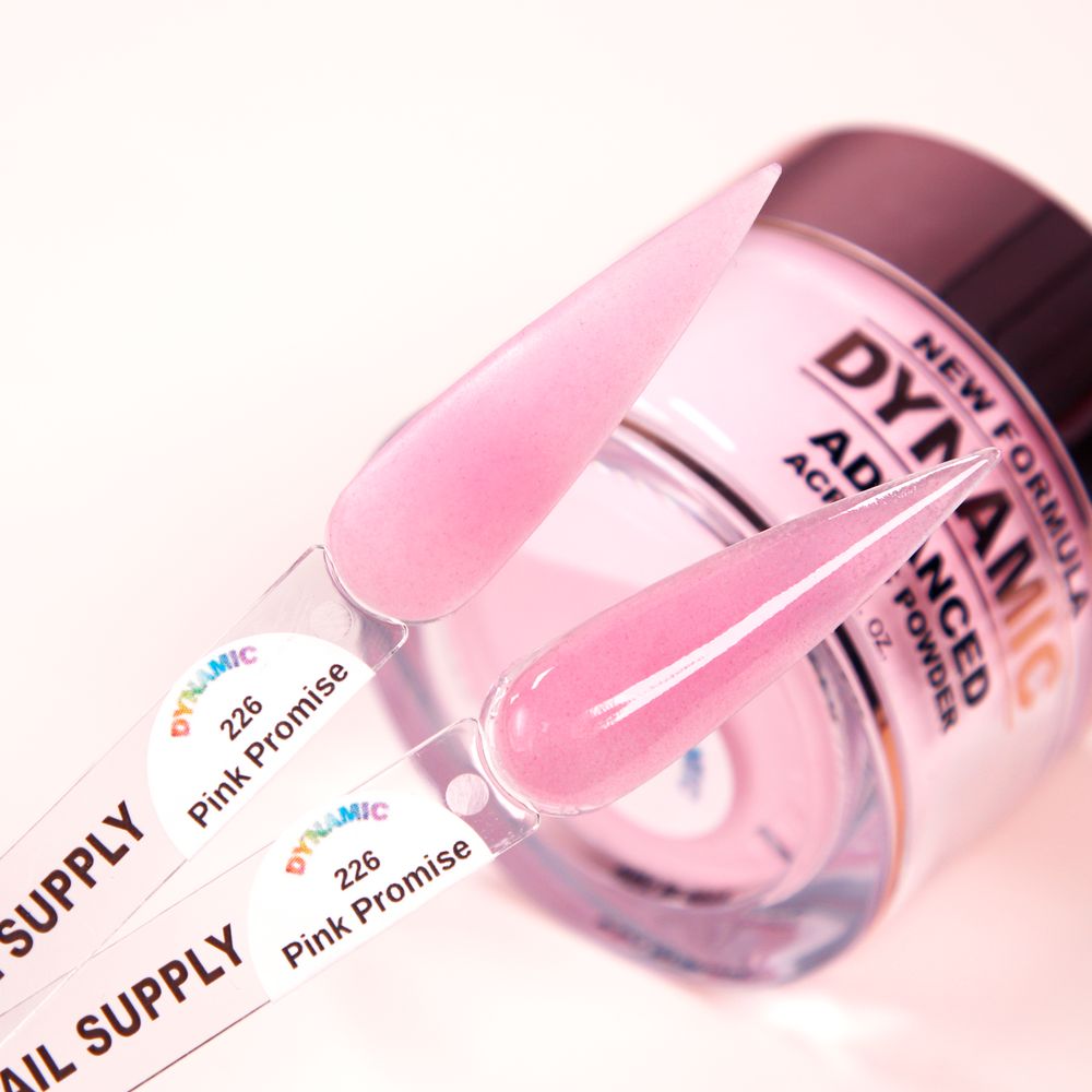 Sheer pink acrylic powder jar - 2