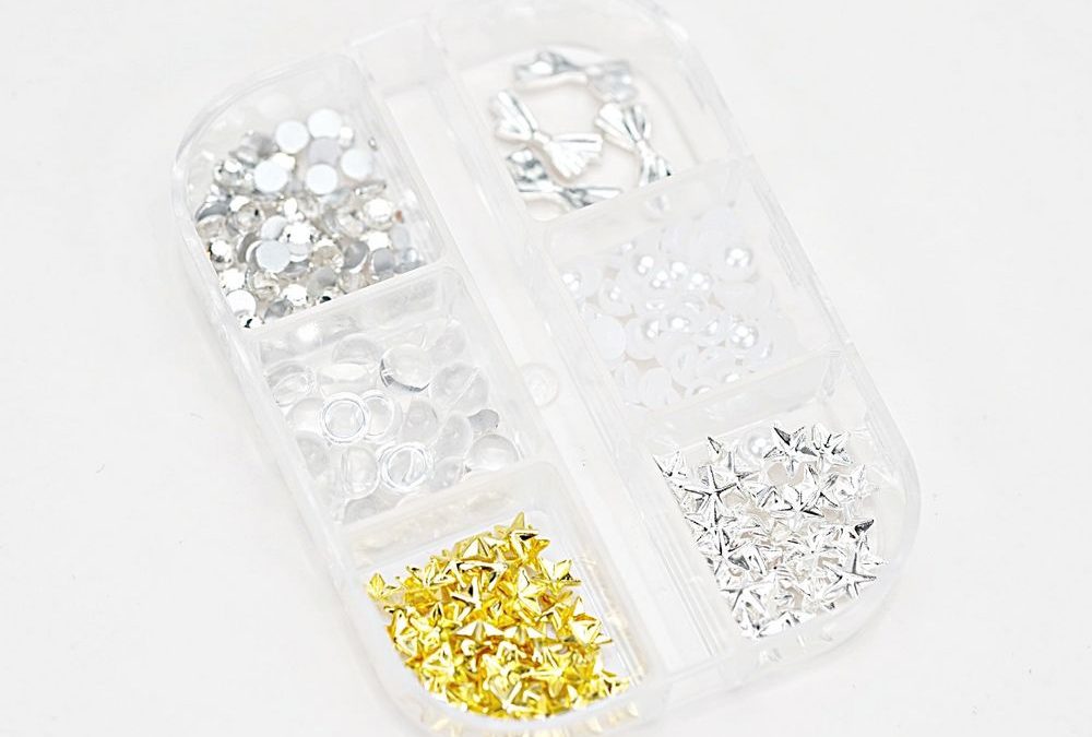 Salon-Quality Results with Silver Star Nail Charms